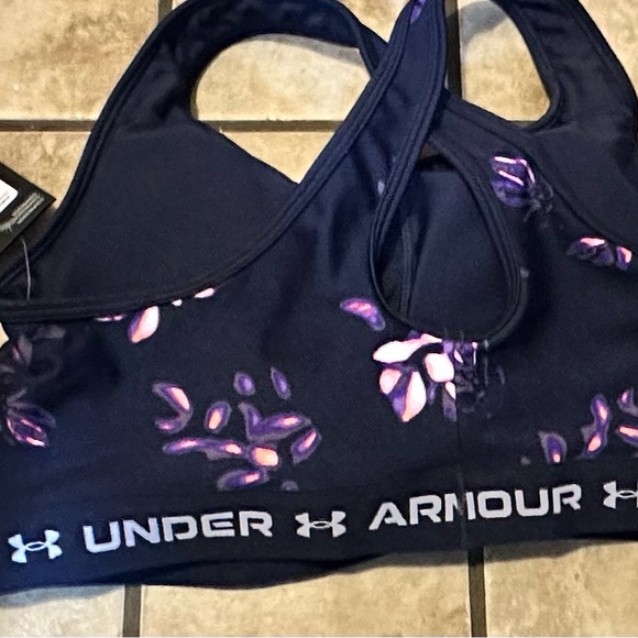UNDER ARMOUR NAVY SPORTS BRA. NWT. WOMENS 2X - Picture 5 of 8